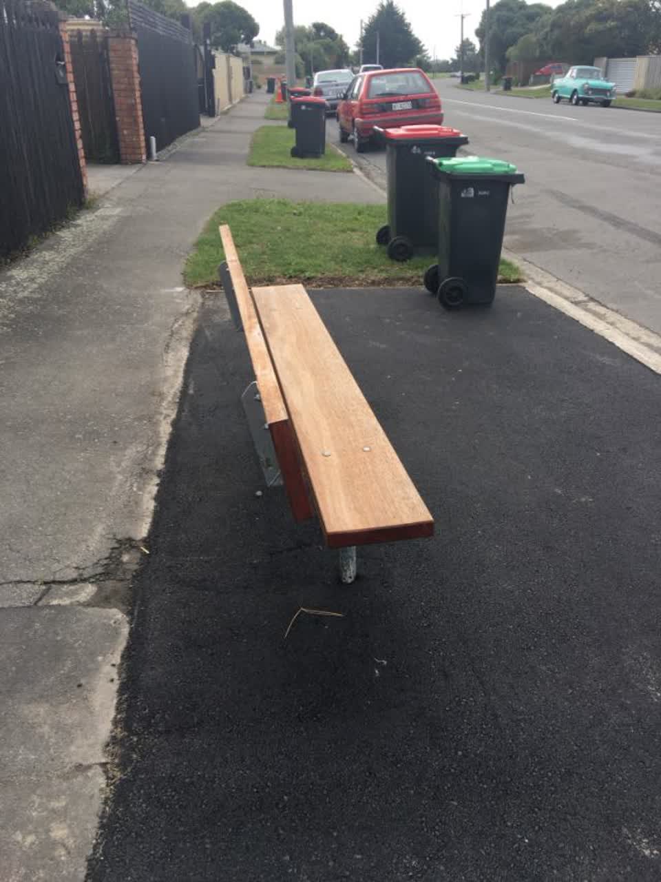 The photograph attached to this roading/streets report