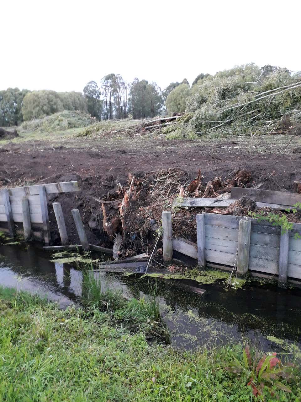 The photograph attached to this wastewater/stormwater report