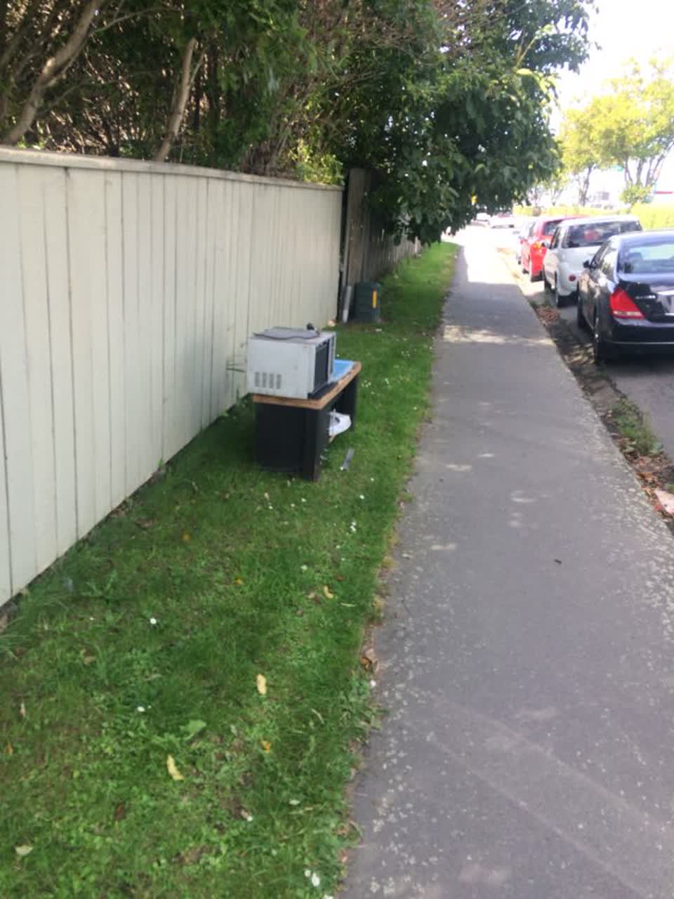 The photograph attached to this rubbish/recycling report