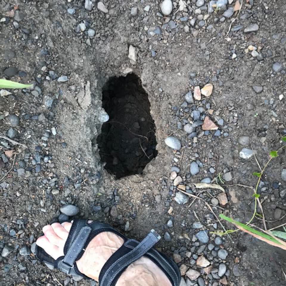 The photograph attached to this wastewater/stormwater report