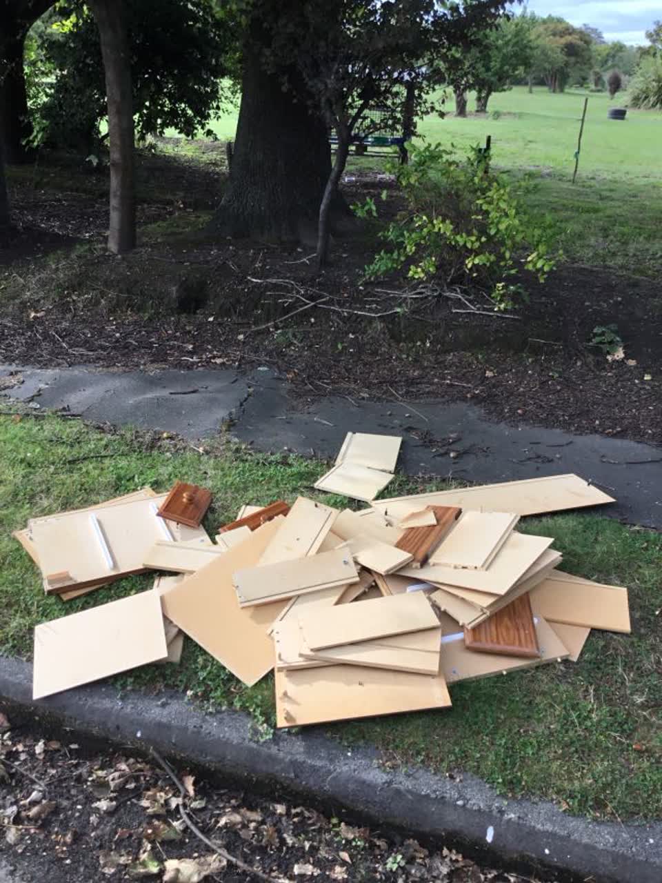 The photograph attached to this rubbish/recycling report