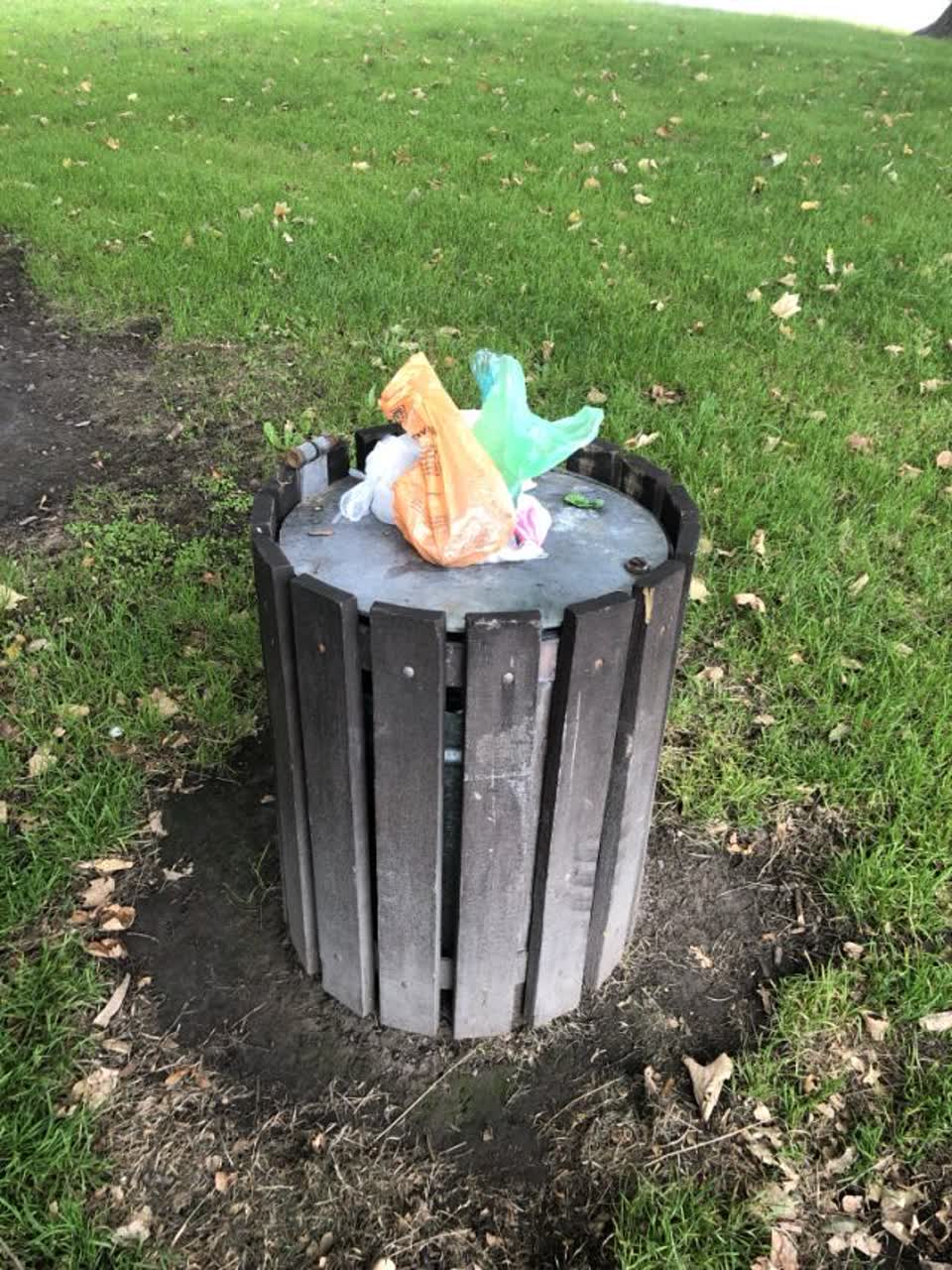The photograph attached to this rubbish/recycling report