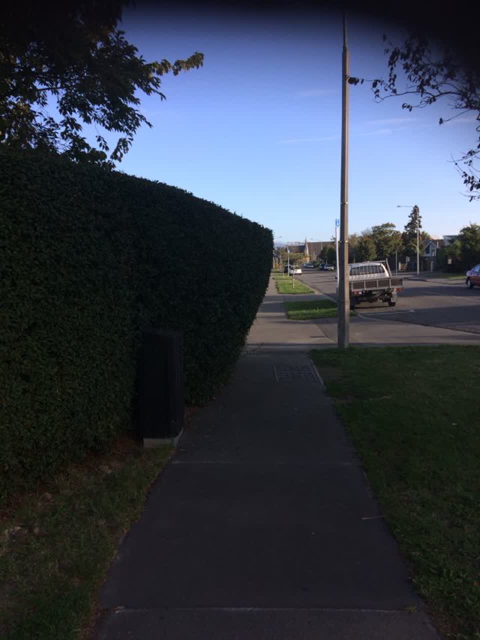 The photograph attached to this roading/streets report