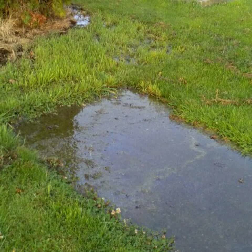 The photograph attached to this flooding report