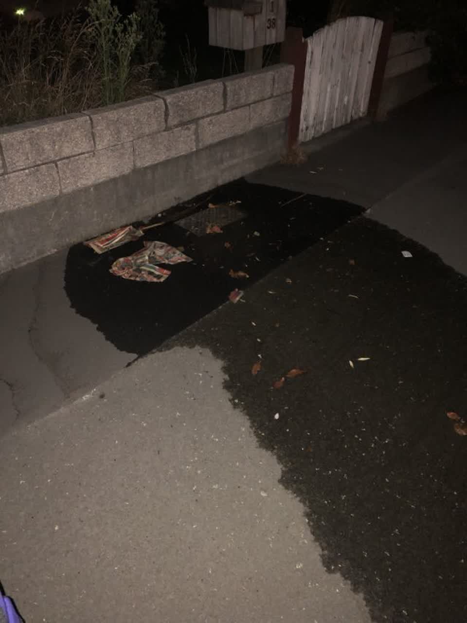 The photograph attached to this wastewater/stormwater report