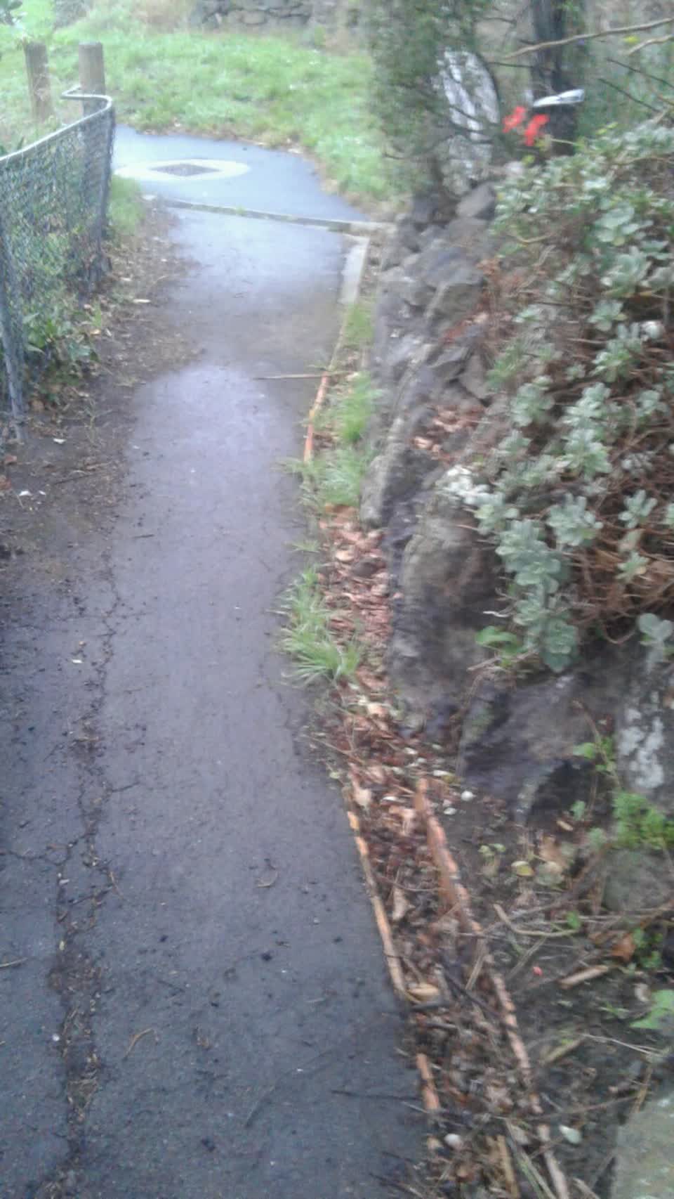 The photograph attached to this wastewater/stormwater report