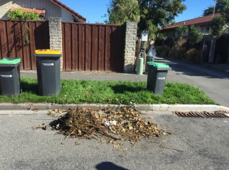 The photograph attached to this rubbish/recycling report