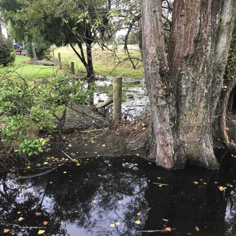 The photograph attached to this flooding report