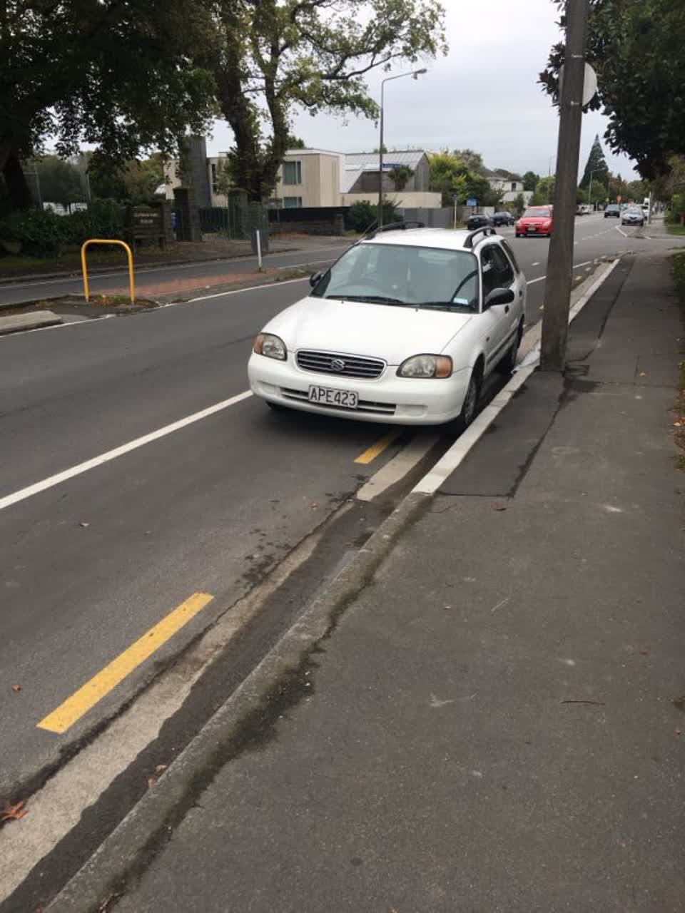 The photograph attached to this roading/streets report