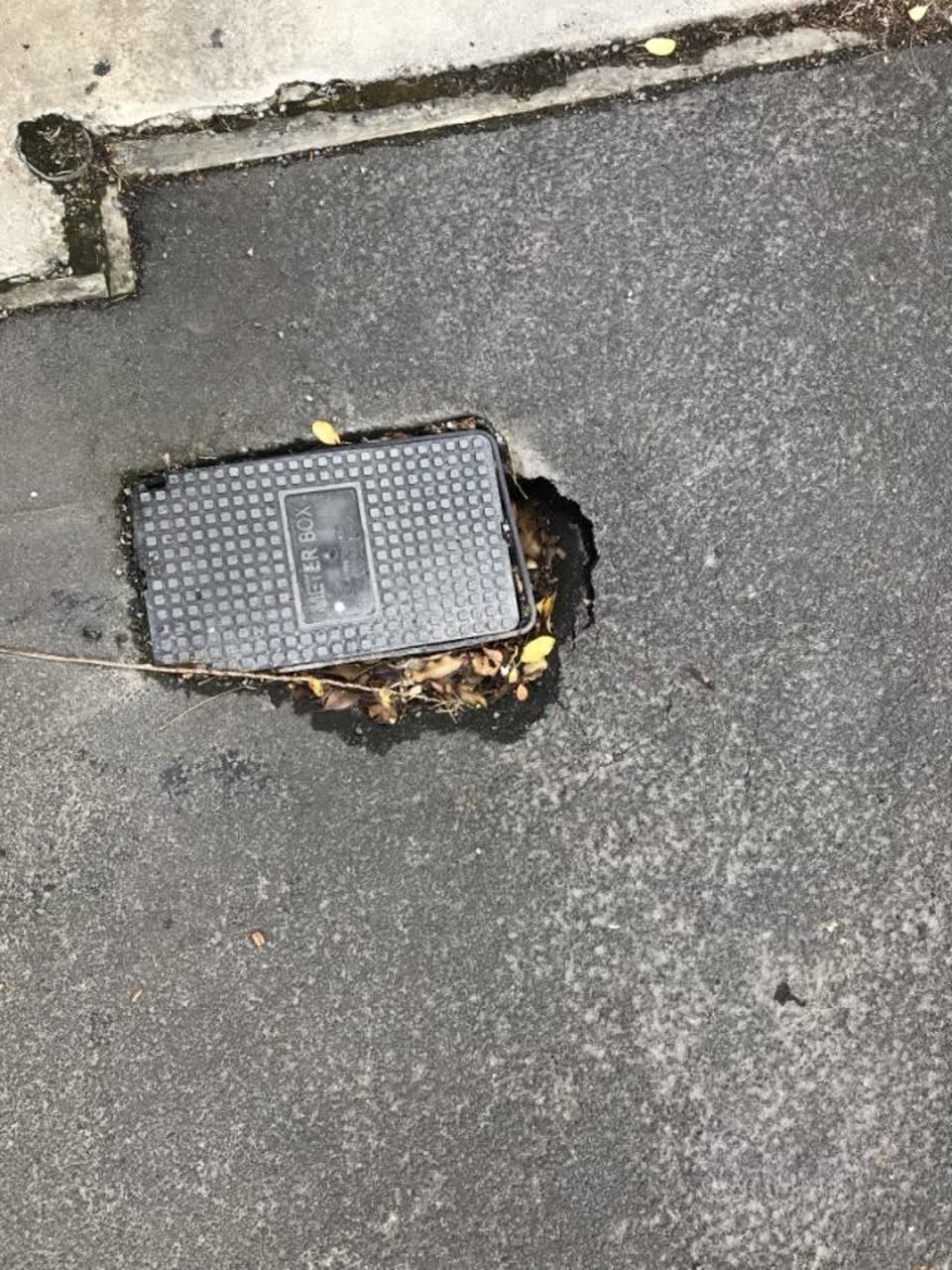The photograph attached to this roading/streets report