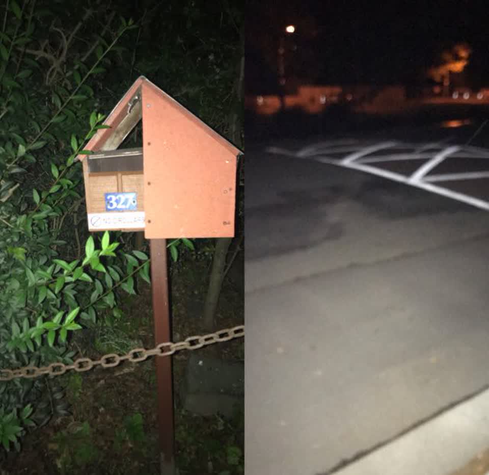 The photograph attached to this roading/streets report