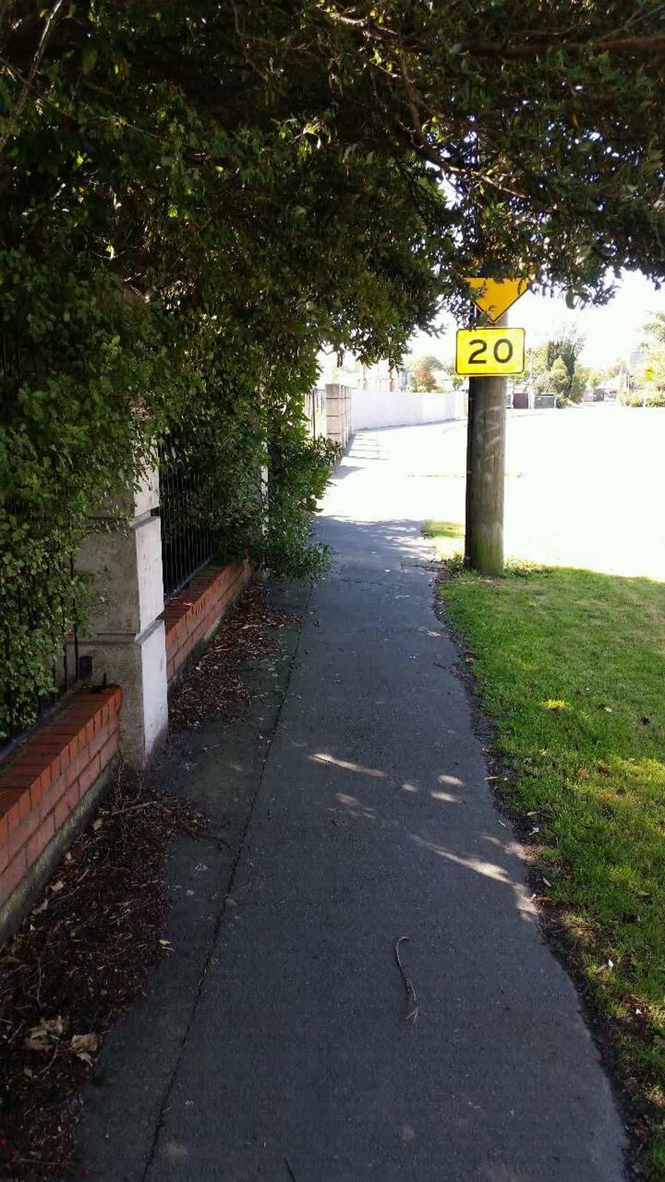The photograph attached to this roading/streets report