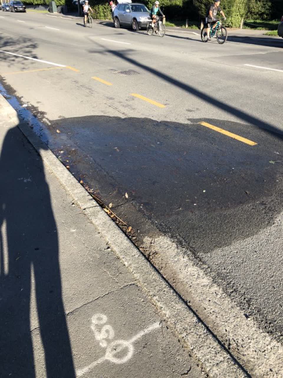 The photograph attached to this roading/streets report