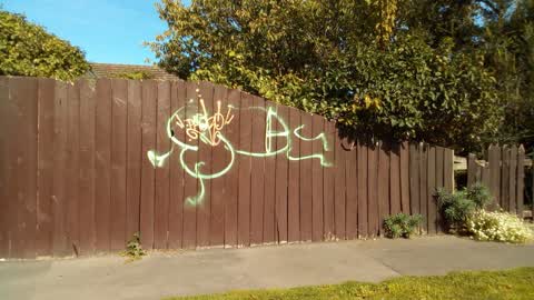 Graffiti, a report photo