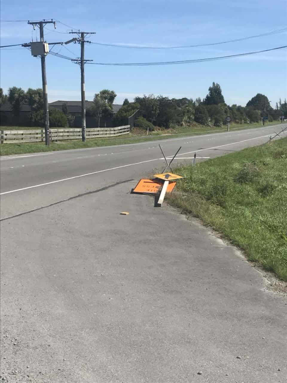 The photograph attached to this roading/streets report