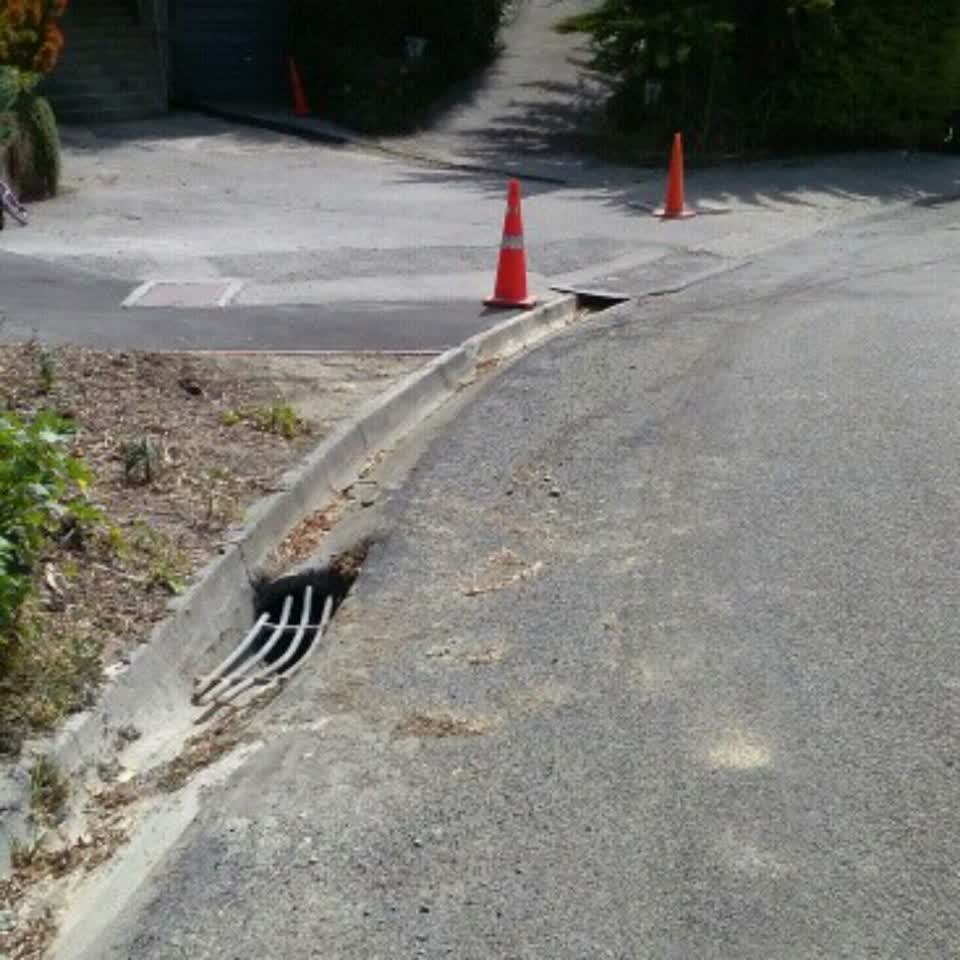 The photograph attached to this roading/streets report