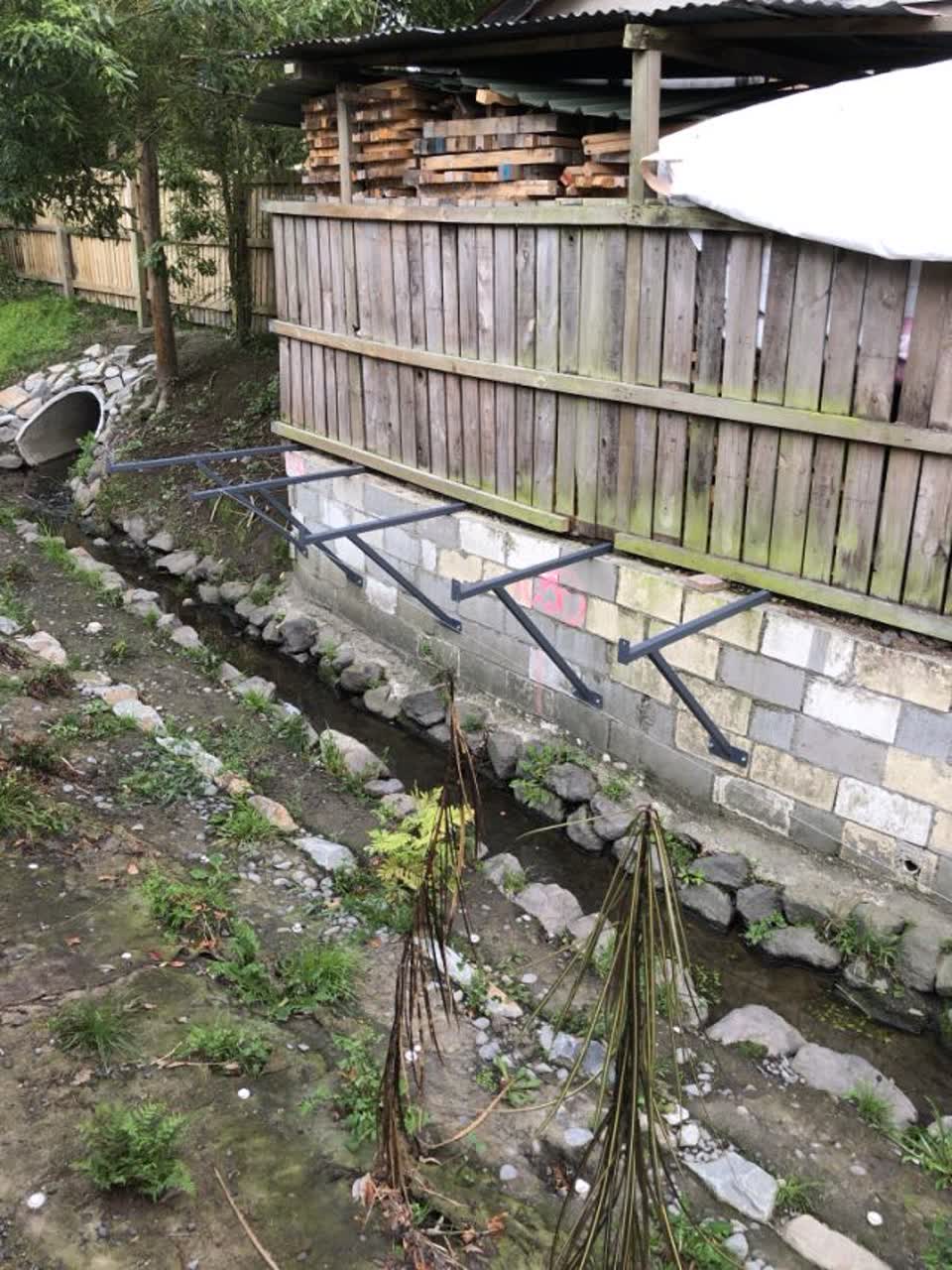 The photograph attached to this wastewater/stormwater report