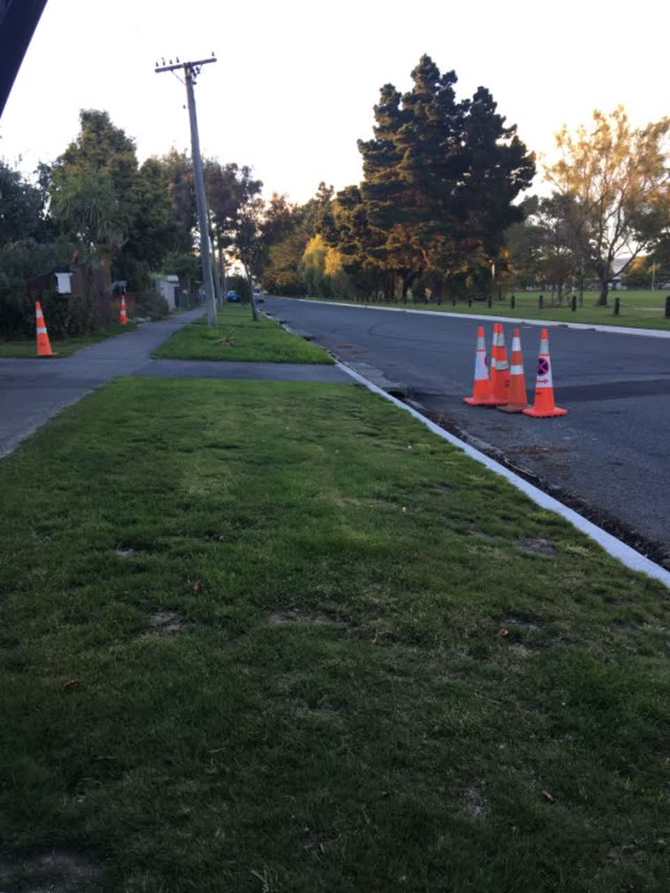 The photograph attached to this roading/streets report
