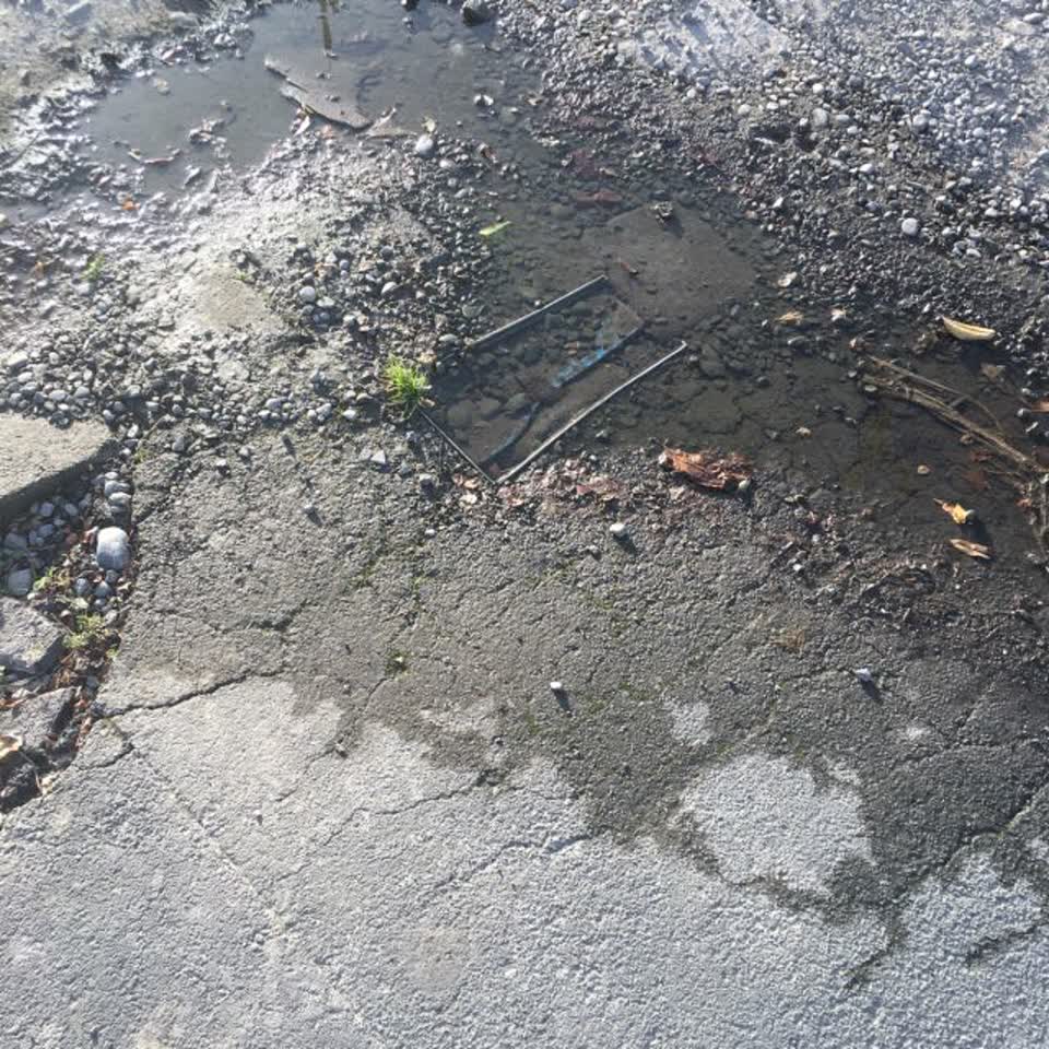 The photograph attached to this wastewater/stormwater report
