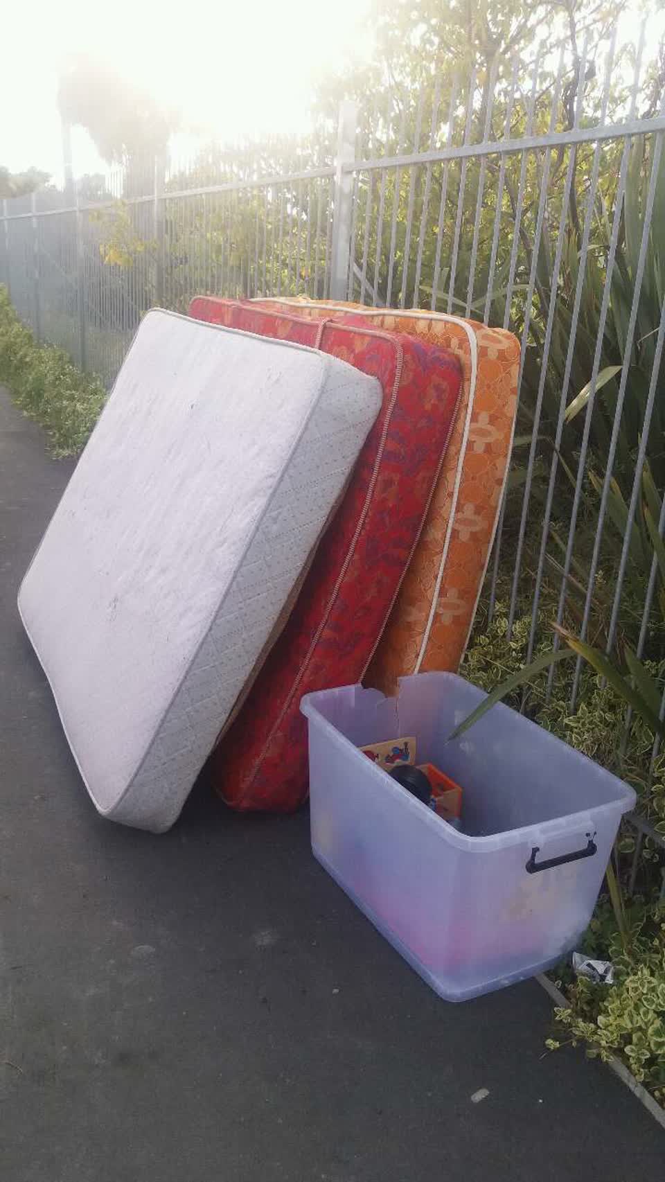 The photograph attached to this rubbish/recycling report
