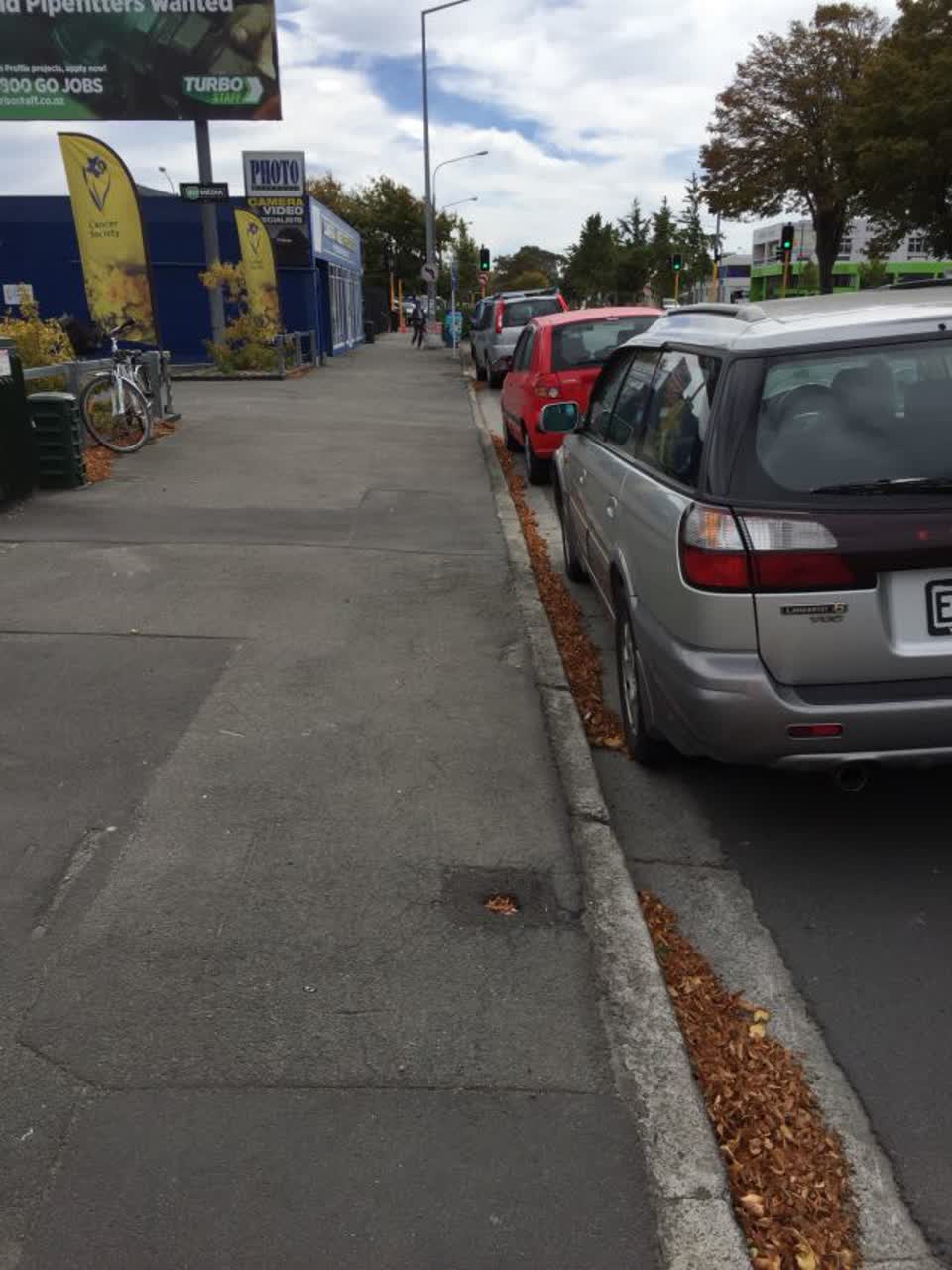 The photograph attached to this roading/streets report