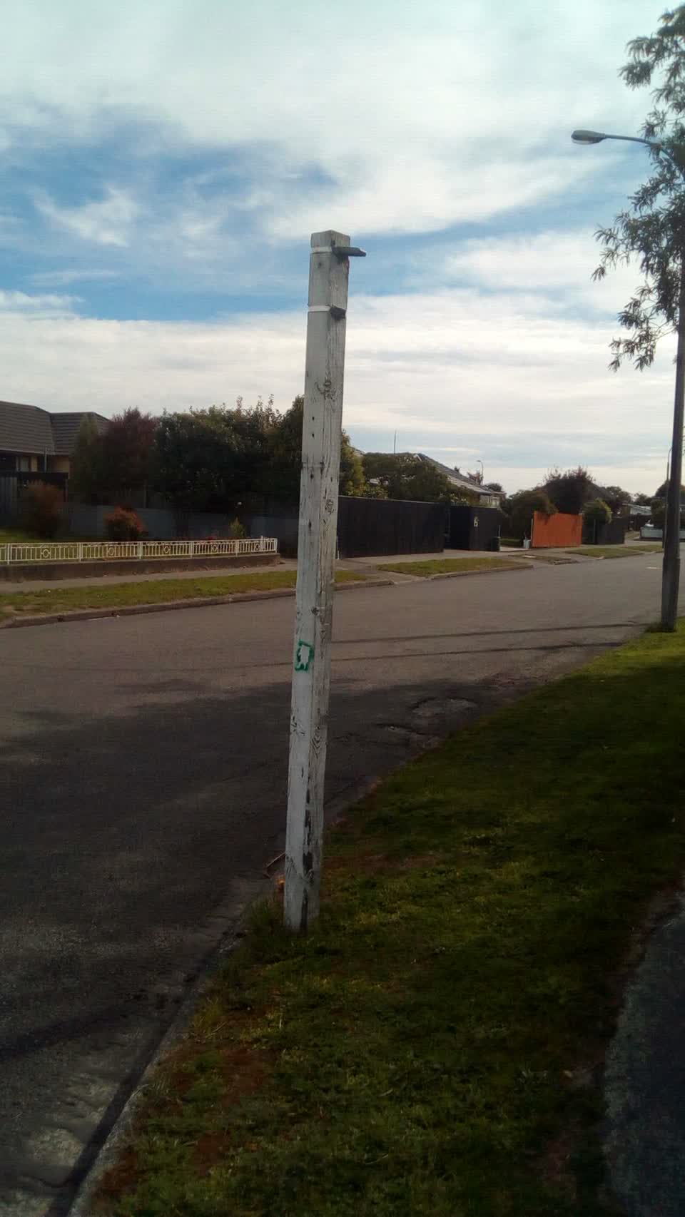 The photograph attached to this roading/streets report