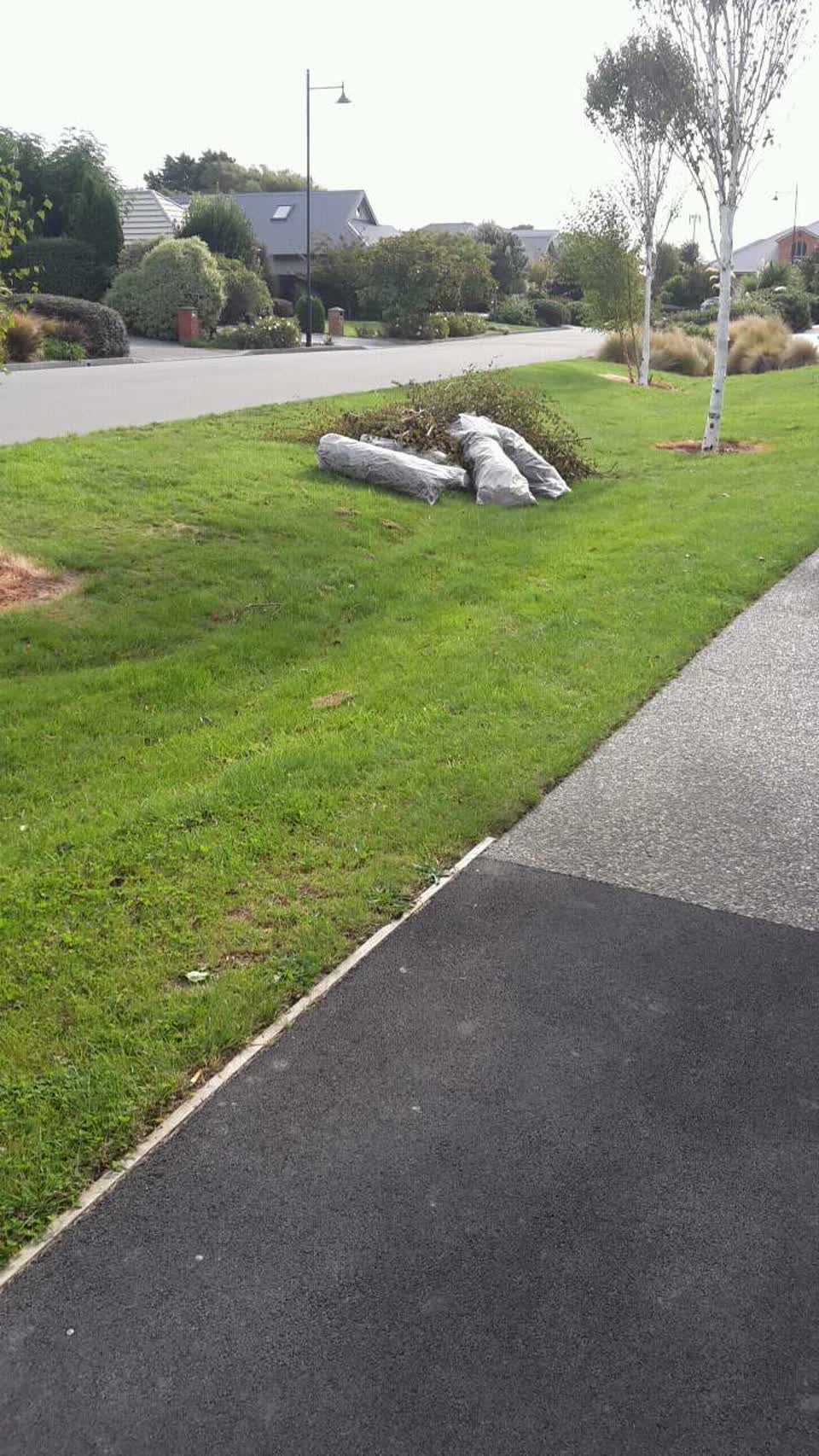 The photograph attached to this roading/streets report