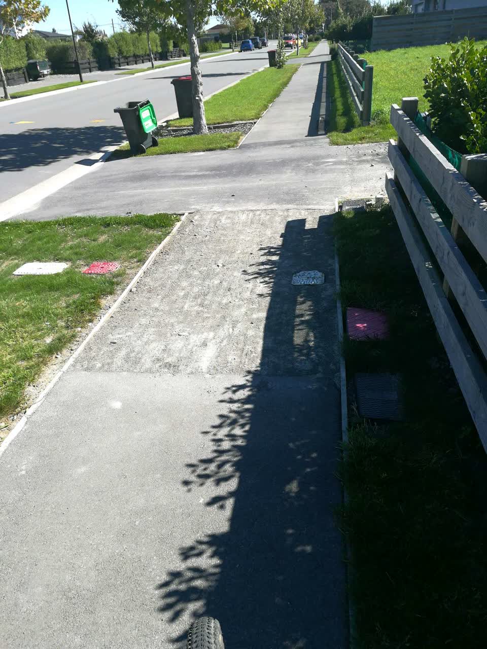 The photograph attached to this roading/streets report