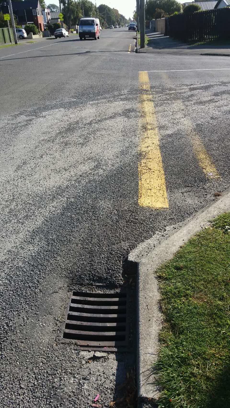 The photograph attached to this roading/streets report
