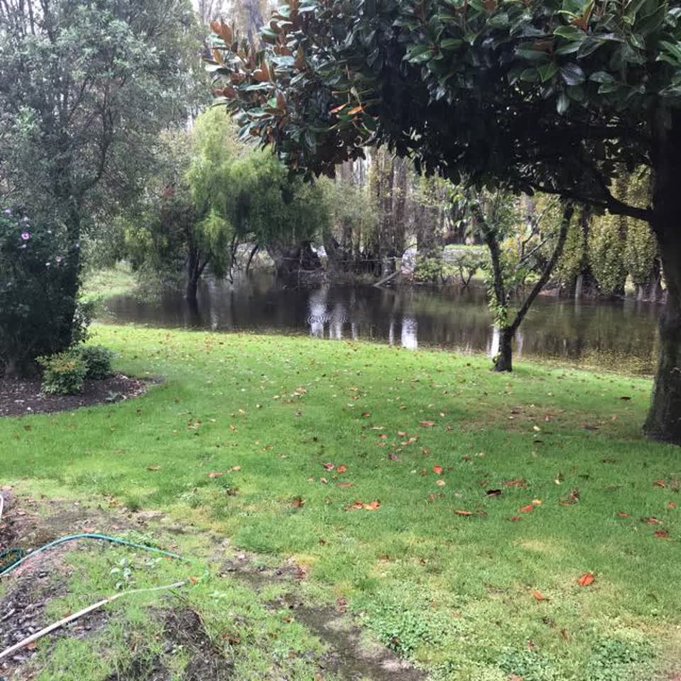 The photograph attached to this flooding report
