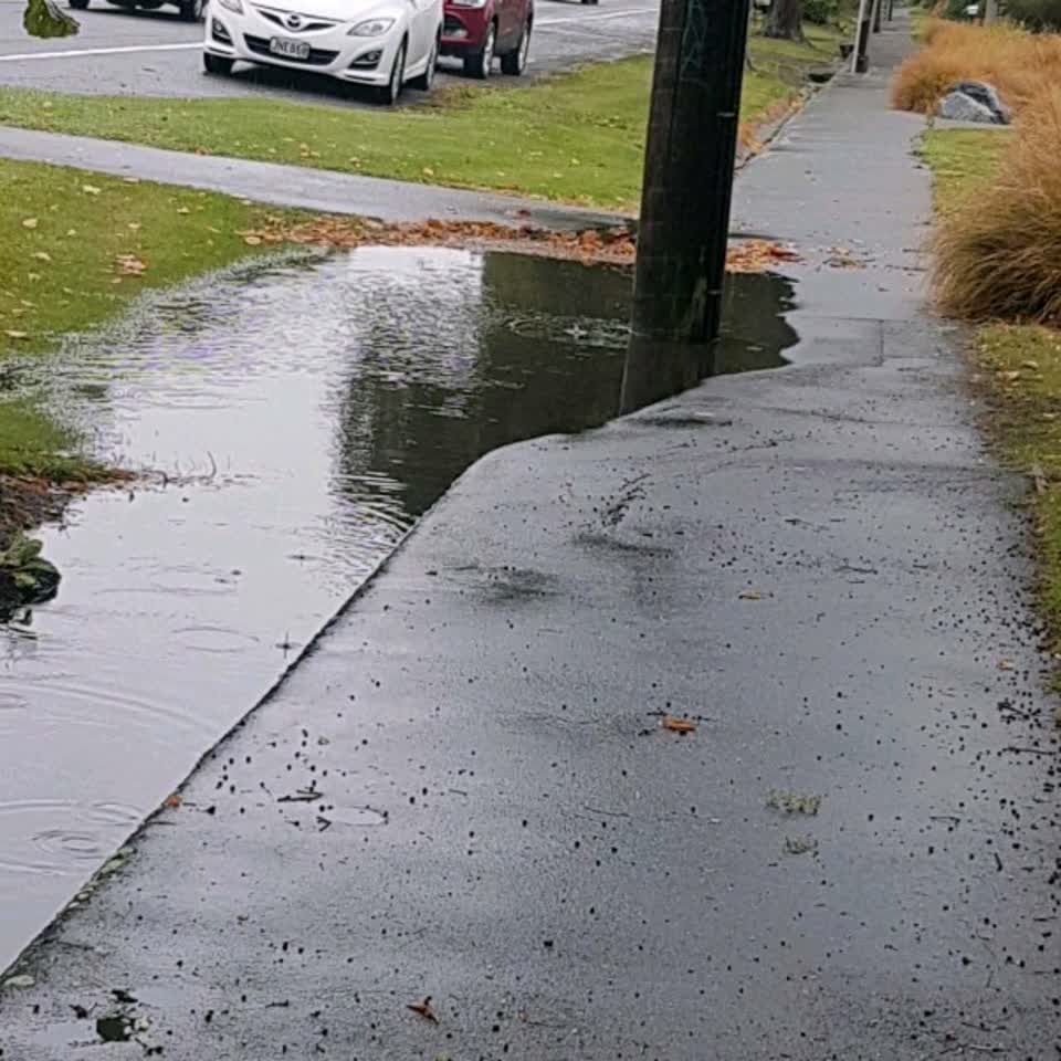The photograph attached to this flooding report