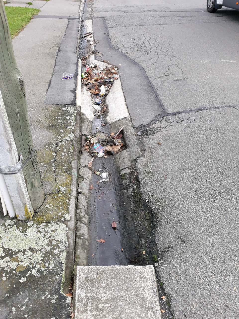 The photograph attached to this wastewater/stormwater report
