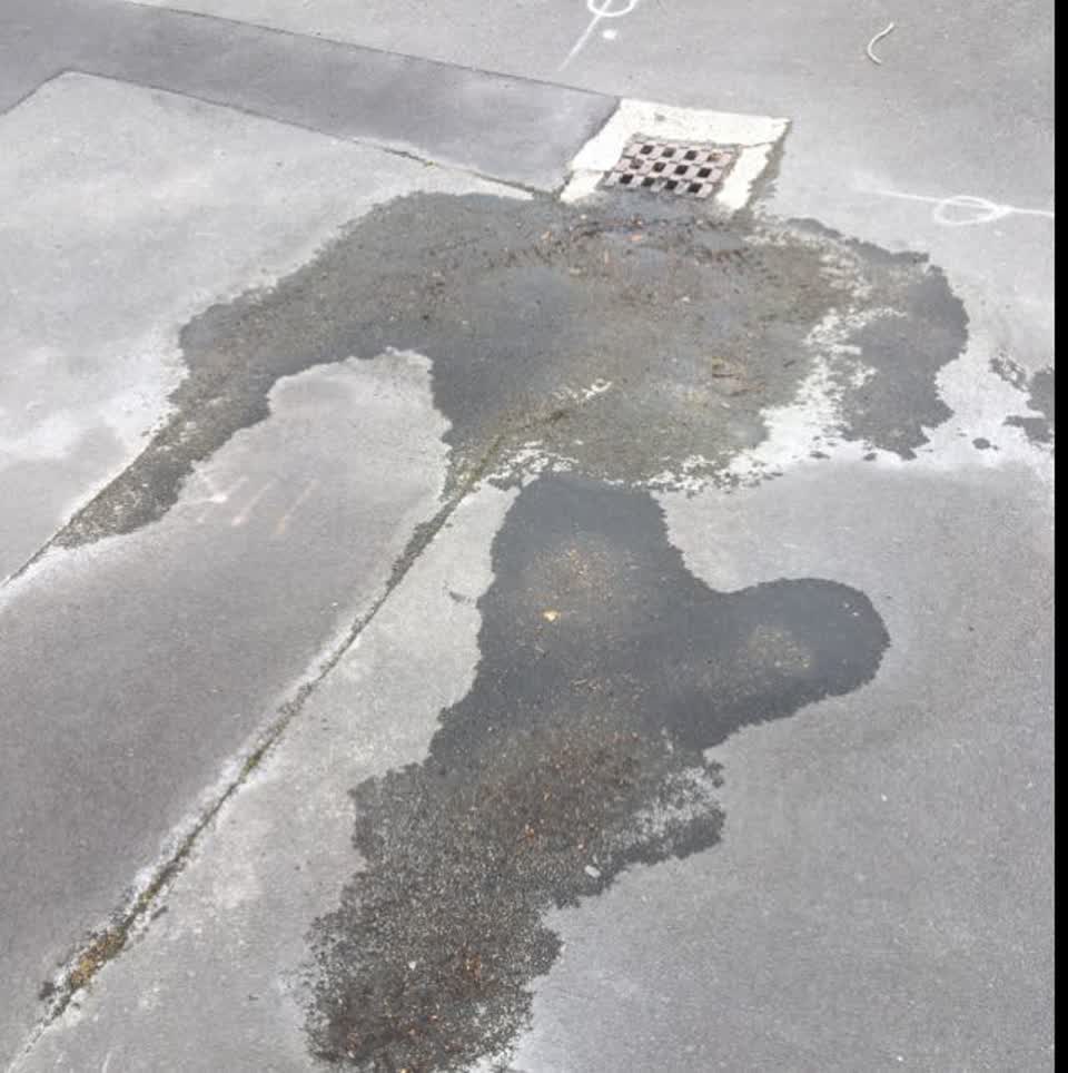 The photograph attached to this wastewater/stormwater report