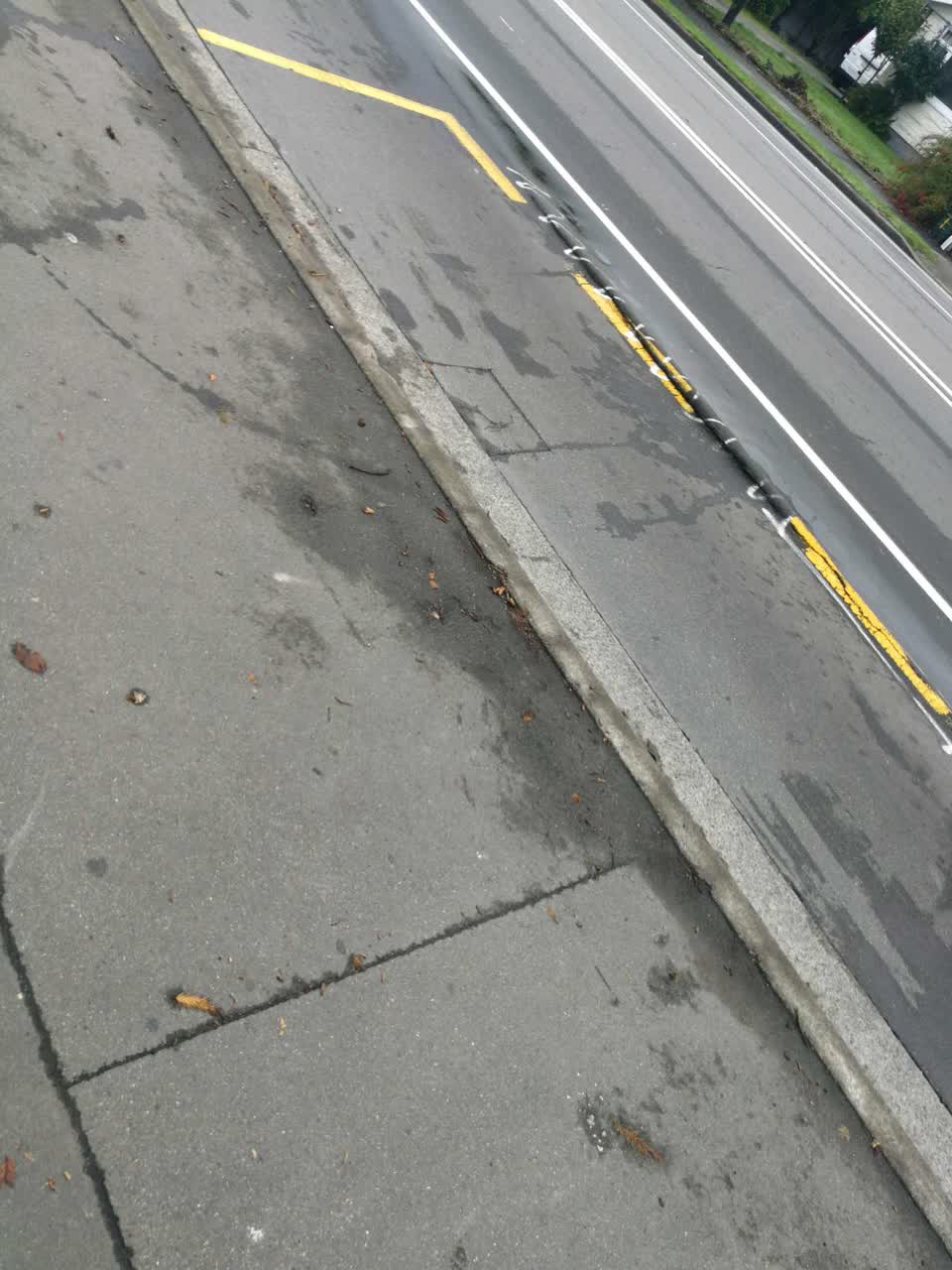 The photograph attached to this roading/streets report