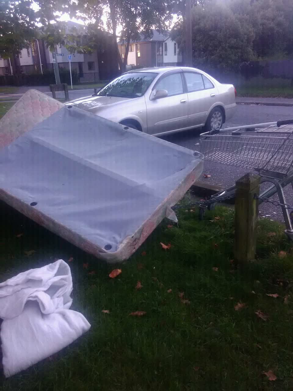 The photograph attached to this rubbish/recycling report