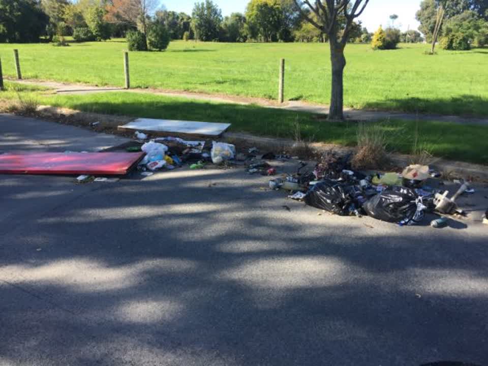 The photograph attached to this rubbish/recycling report