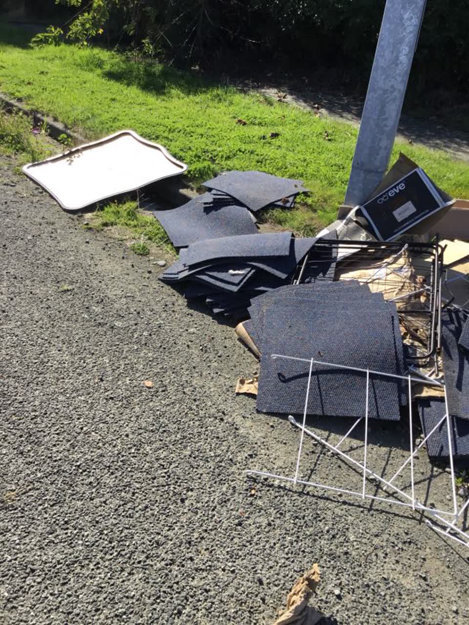 The photograph attached to this rubbish/recycling report