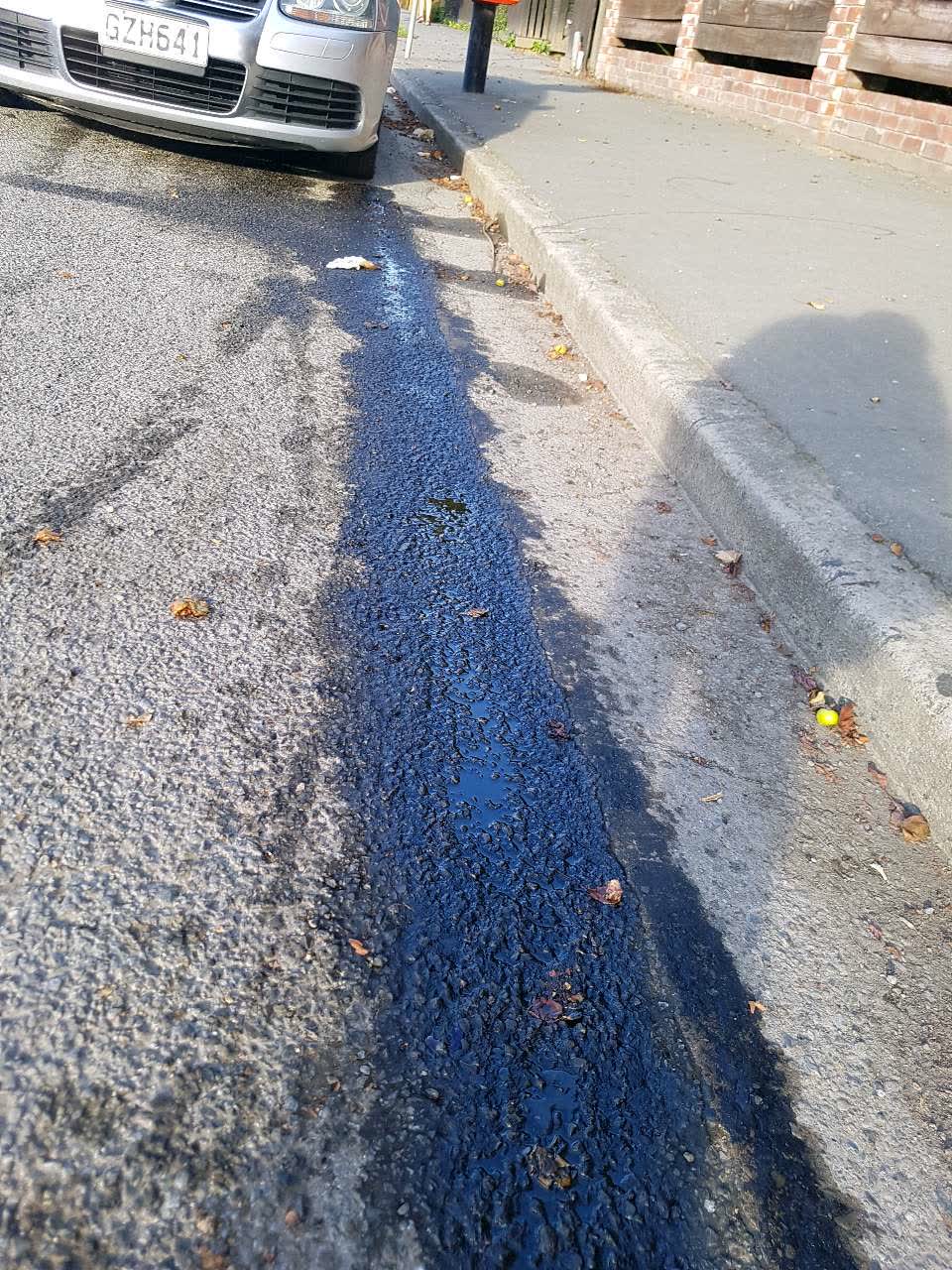 The photograph attached to this roading/streets report