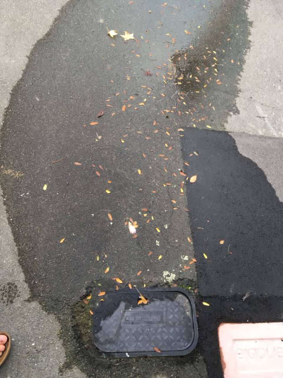 The photograph attached to this wastewater/stormwater report