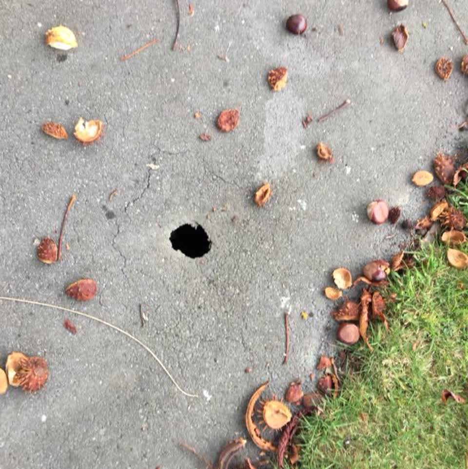 The photograph attached to this roading/streets report