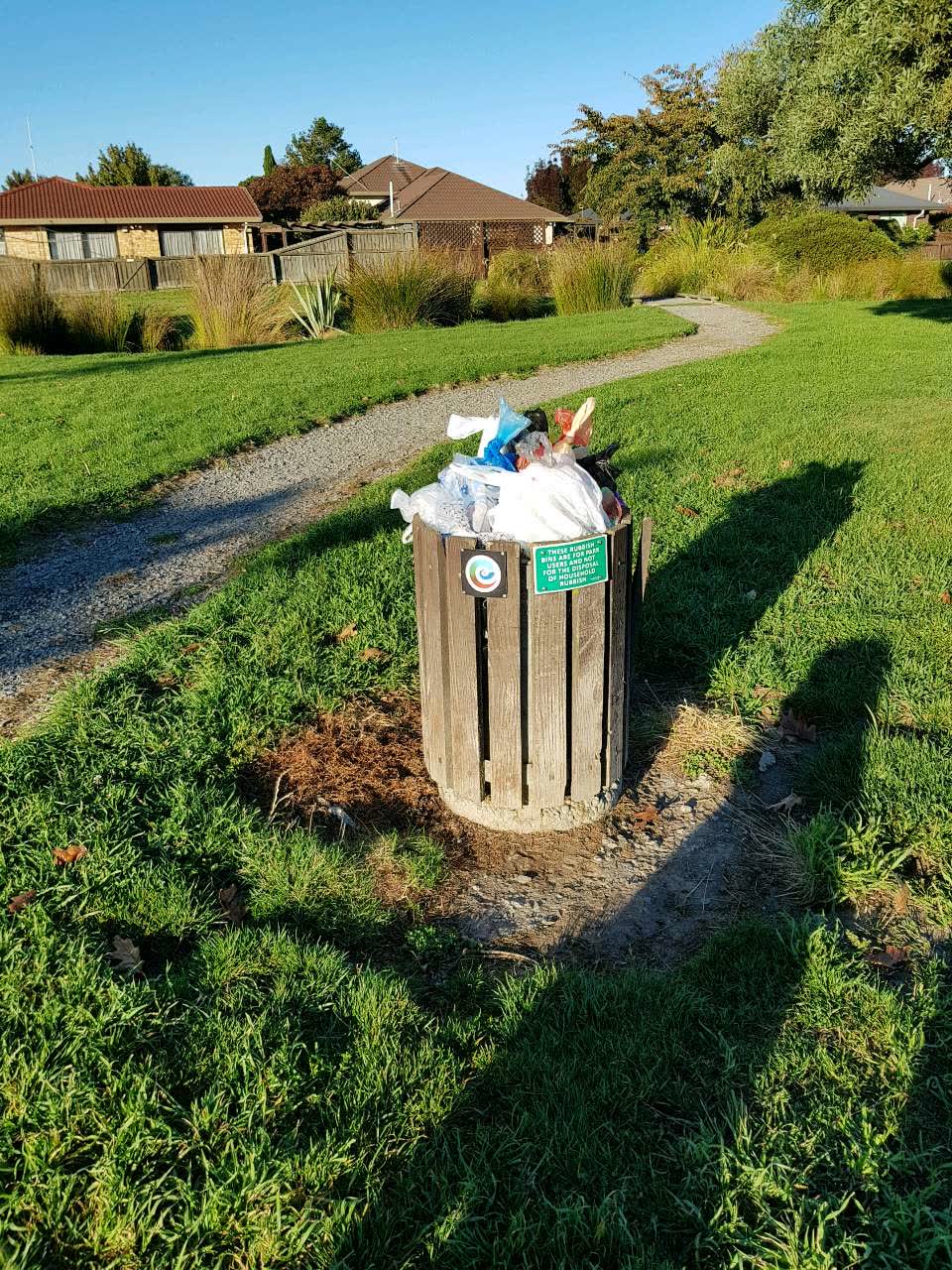 The photograph attached to this parks report