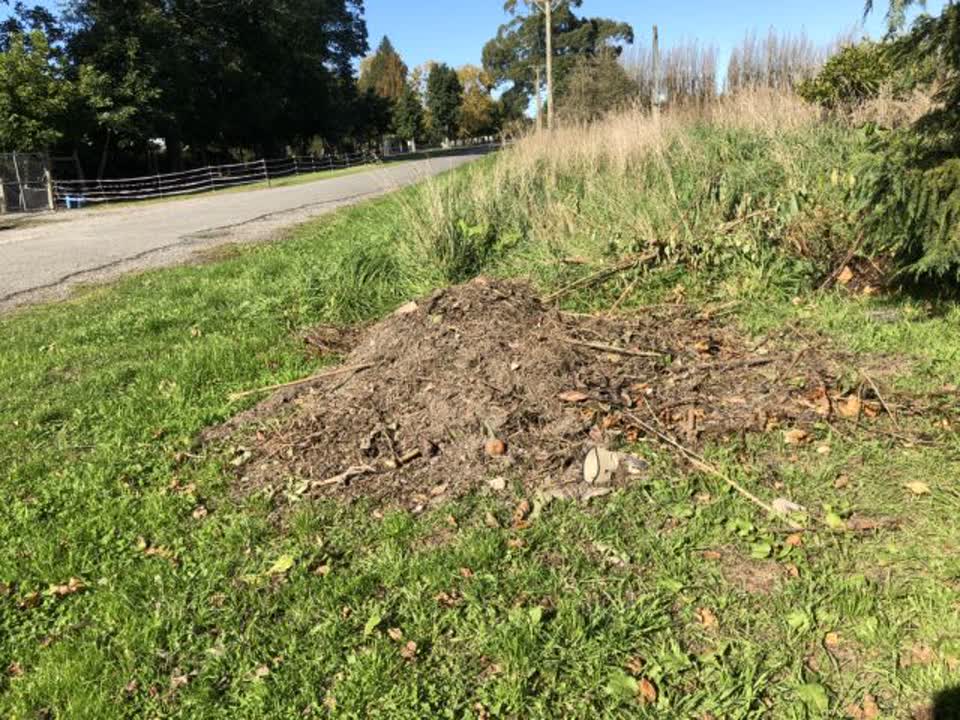 The photograph attached to this roading/streets report
