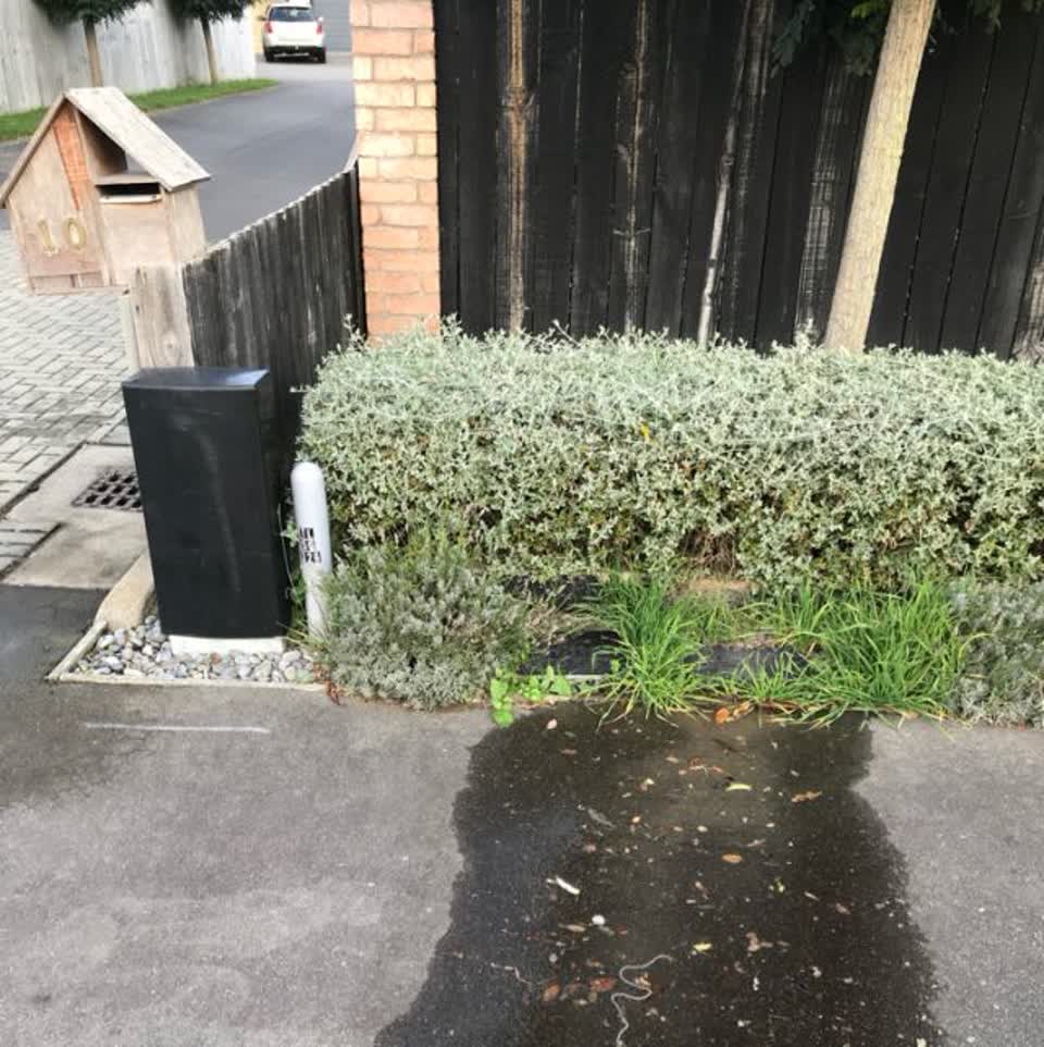 The photograph attached to this water supply report