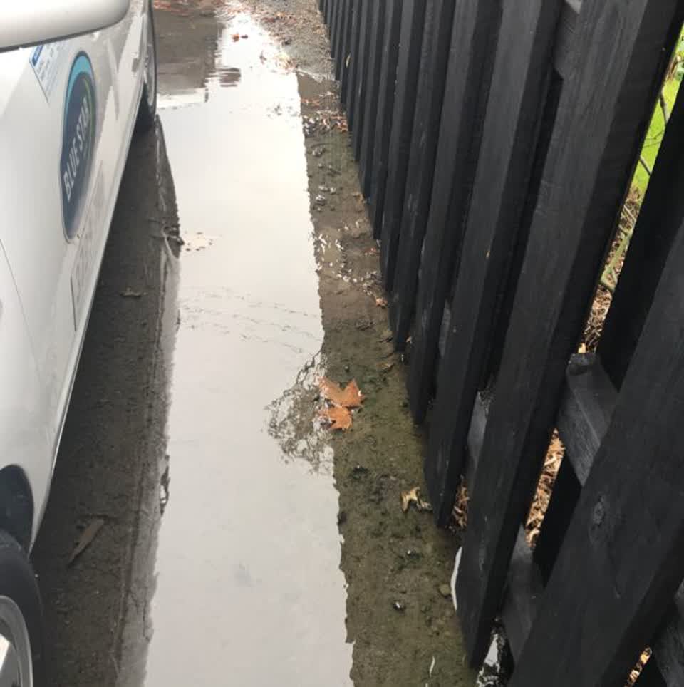 The photograph attached to this wastewater/stormwater report
