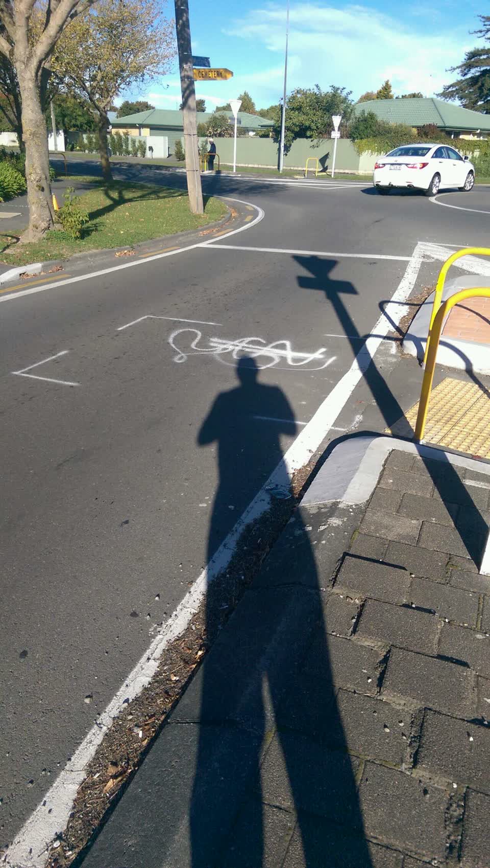 The photograph attached to this roading/streets report