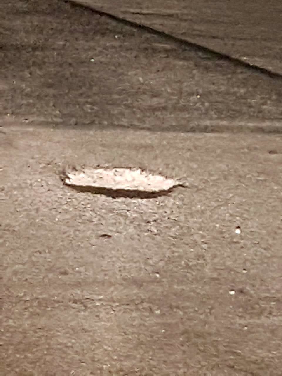The photograph attached to this roading/streets report
