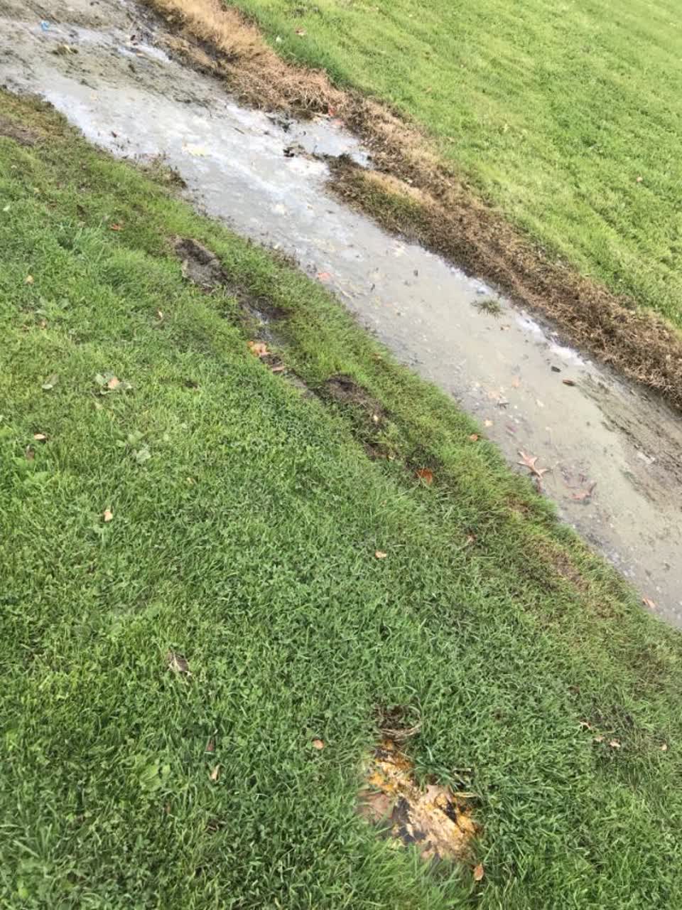 The photograph attached to this wastewater/stormwater report