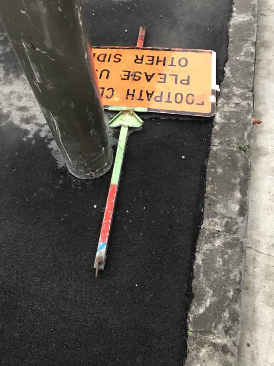 The photograph attached to this roading/streets report
