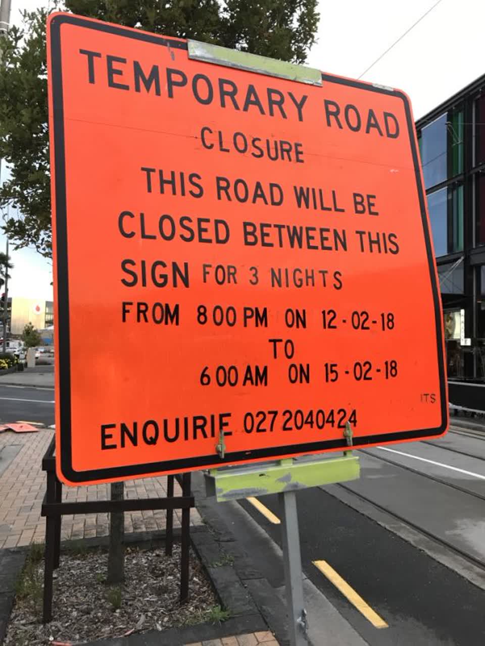 The photograph attached to this roading/streets report