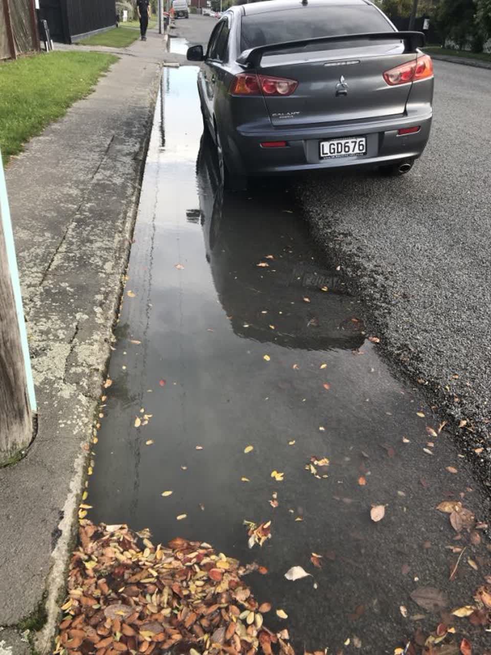 The photograph attached to this wastewater/stormwater report